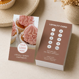 Benutzerdefiniertes Logo Bäckerei Professionelles  Treuekarte