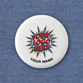 Benutzerdefiniertes Logo, benutzerdefinierter Text Button