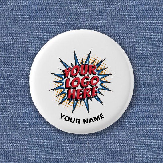 Benutzerdefiniertes Logo, benutzerdefinierter Text Button