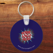 Benutzerdefiniertes Logo, benutzerdefinierter Text Schlüsselanhänger (Vorderseite)