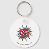 Benutzerdefiniertes Logo, benutzerdefinierter Text Schlüsselanhänger (Vorderseite)