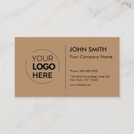 Benutzerdefiniertes Logo Beruflich Modernes Minima Visitenkarte