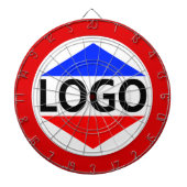 Benutzerdefiniertes Logo-Bild mit runder Roter Rah Dartscheibe (vorne)