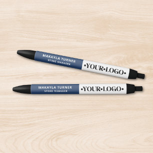 Benutzerdefiniertes Logo Blau Kugelschreiber