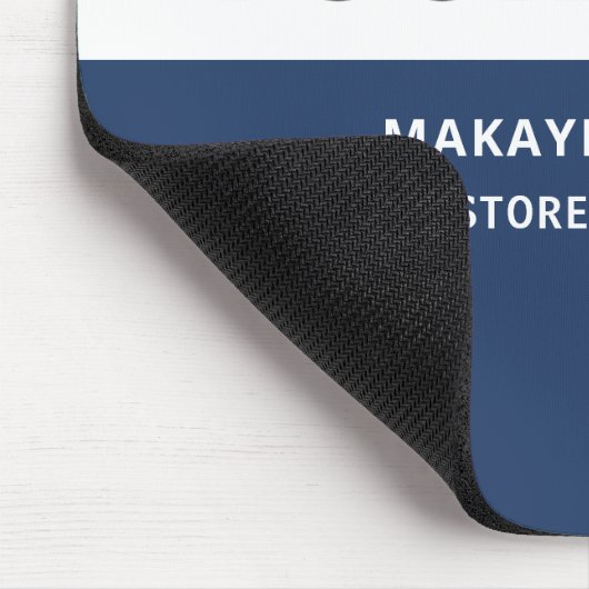 Benutzerdefiniertes Logo Blau Mousepad (Ecke)