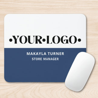 Benutzerdefiniertes Logo Blau Mousepad