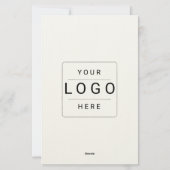 Benutzerdefiniertes Logo Briefpapier (Rückseite)