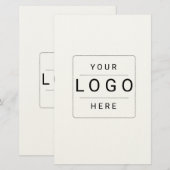 Benutzerdefiniertes Logo Briefpapier (Vorne/Hinten)