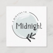 Benutzerdefiniertes Logo | Brooke Macrame Quadratische Visitenkarte (Vorderseite)