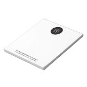 Benutzerdefiniertes Logo Büro Branding Notizblock (Rotiert)