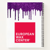 Benutzerdefiniertes Logo Business Glitzer Tropfen Notizblock (Rückseite)