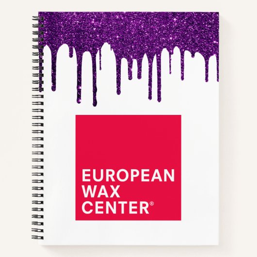 Benutzerdefiniertes Logo Business Glitzer Tropfen Notizblock (Vorderseite)