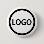Benutzerdefiniertes Logo | Corporate Modern Minima Button (Vorderseite)