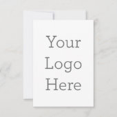 8,89 cm x 12,7 cm Flache Dankeskarte (Vorderseite)