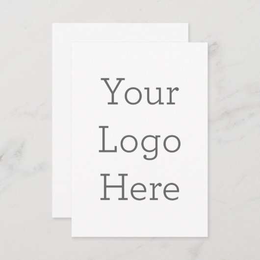 8,89 cm x 12,7 cm Flache Dankeskarte (Vorne/Hinten)