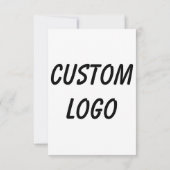Benutzerdefiniertes Logo Dankeskarte (Rückseite)