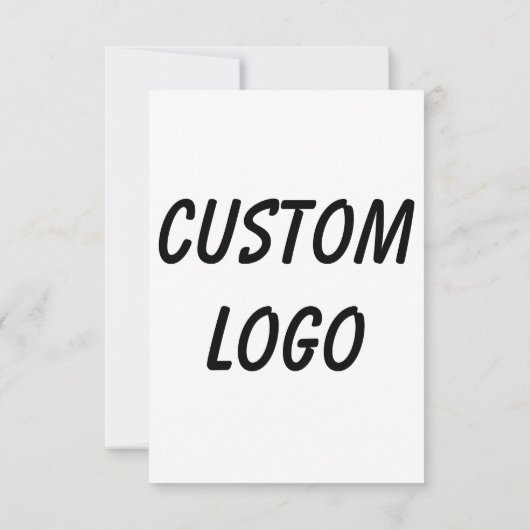 Benutzerdefiniertes Logo Dankeskarte (Rückseite)