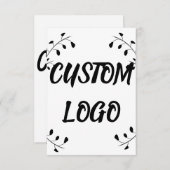 Benutzerdefiniertes Logo Dankeskarte (Vorne/Hinten)