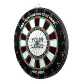 Benutzerdefiniertes Logo-Dartboard mit Text Dartscheibe (Vorderseite rechts)
