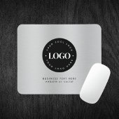 Benutzerdefiniertes Logo der Silver Metallic-Graue Mousepad