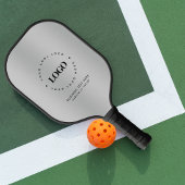 Benutzerdefiniertes Logo der Silver Metallic-Graue Pickleball Schläger