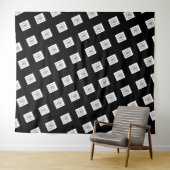 Benutzerdefiniertes Logo-Design Foto Diagonales Di Wandteppich (Beispiel (Horizontal))