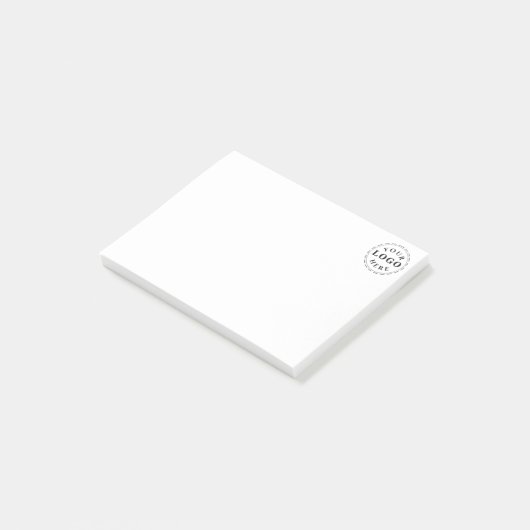 Benutzerdefiniertes Logo Einfach 4" x 3" Post-it Klebezettel (angewinkelt)