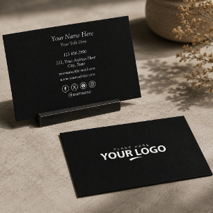 Benutzerdefiniertes Logo Einfach Professionell M Visitenkarte