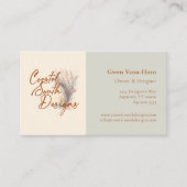 Benutzerdefiniertes Logo Einfache Minimalistische Visitenkarte (Vorderseite)