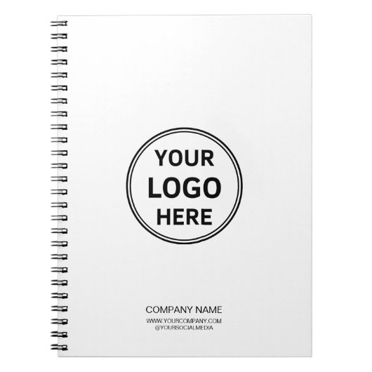 Benutzerdefiniertes Logo Einfaches Corporate Busin Notizblock (Vorderseite)