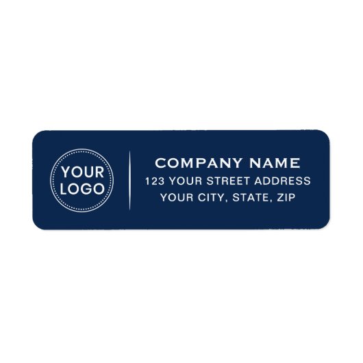 Benutzerdefiniertes Logo elegant dunkelblau Rückse (Vorne)