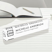 Benutzerdefiniertes Logo Elegant Modernes Minimali Namensplakette