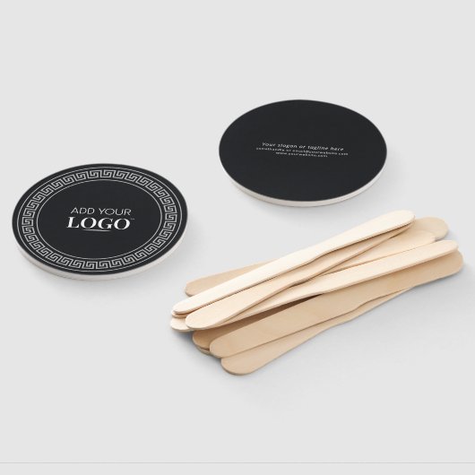 Benutzerdefiniertes Logo Elegante Mindestwerbebedi Fächer (Non-assembled)