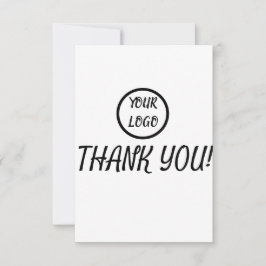 Benutzerdefiniertes Logo Elegante Modern Dankeschö Dankeskarte
