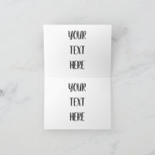 Benutzerdefiniertes Logo Elegante Modern Dankeschö Dankeskarte (Innenseite)