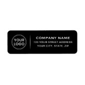 Benutzerdefiniertes Logo, elegante schwarze Rückse (Vorne)