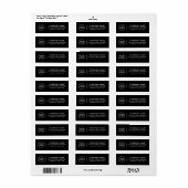 Benutzerdefiniertes Logo, elegante schwarze Rückse (Vorne)