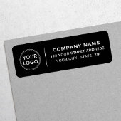 Benutzerdefiniertes Logo, elegante schwarze Rückse