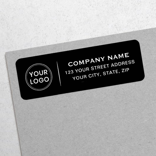 Benutzerdefiniertes Logo, elegante schwarze Rückse