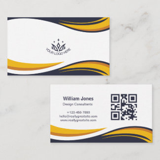 Benutzerdefiniertes Logo Eleganter unternehmensbez Visitenkarte