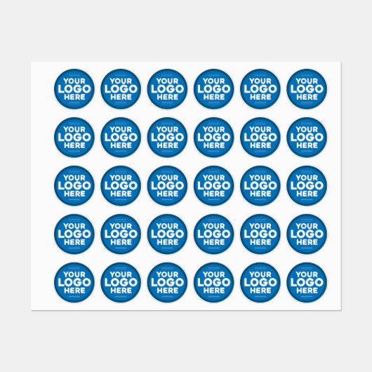 Benutzerdefiniertes Logo Etiketten (Blatt)