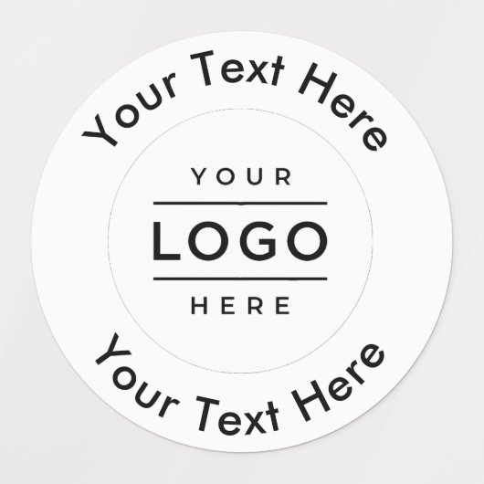 Benutzerdefiniertes Logo Etiketten (Design 1)