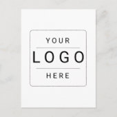Benutzerdefiniertes Logo Feiertagspostkarte (Vorderseite)