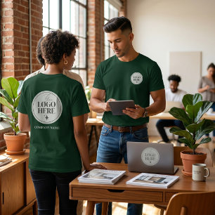 Benutzerdefiniertes Logo & Firmenname Modern Minim T-Shirt
