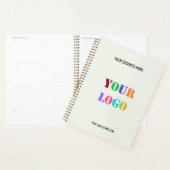 Benutzerdefiniertes Logo-Firmenname Text-Info-Plan Planer (Anzeige)