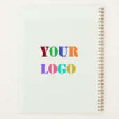 Benutzerdefiniertes Logo-Firmenname Text-Info-Plan Planer (Rückseite)