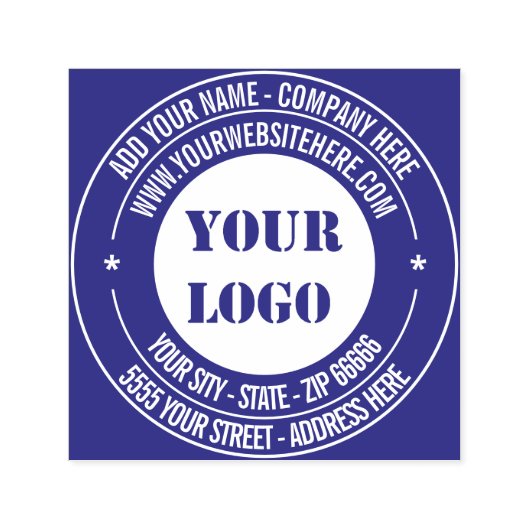 Benutzerdefiniertes Logo - Foto, Anschrift, Name,  Permastempel (Design)
