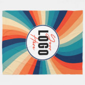 Benutzerdefiniertes Logo Foto Fleece Blanket - Gro (Vorderseite (Horizontal))
