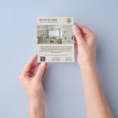 Benutzerdefiniertes Logo Foto Modern Neutraler Ges Flyer (Gruppe)