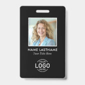Benutzerdefiniertes Logo-Foto Modernes, Minimalist Ausweis (Vorderseite)